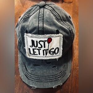 Grey Distressed Cap with Patch